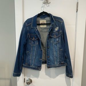 Hollister distressed jean jacket